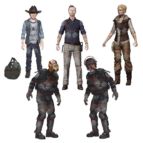 The Walking Dead TV Series 4 Action Figure Set